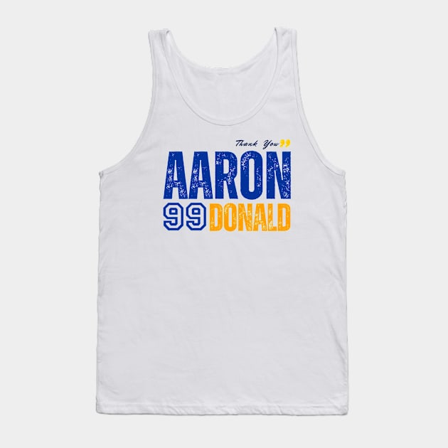 THANK YOU AARON 99 DONALD Tank Top by Lolane